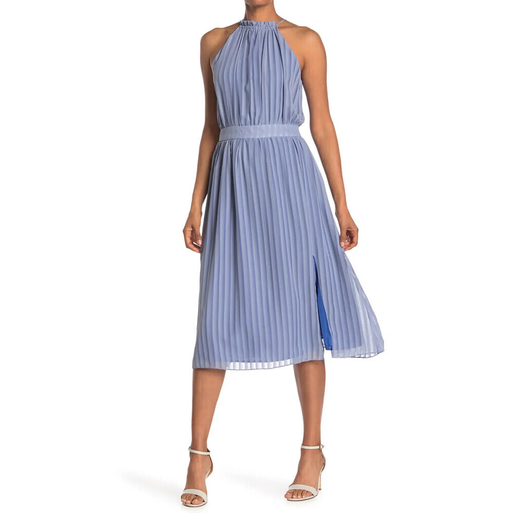 One One Six Halter Neck Midi Dress In Royal Blue Size XS